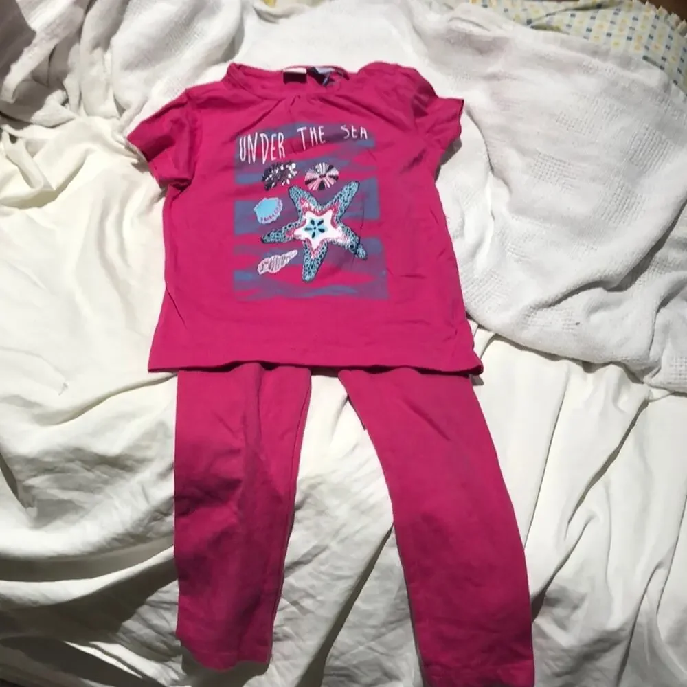 Bob Der Bar 3t under the sea t w/leggings gap euc